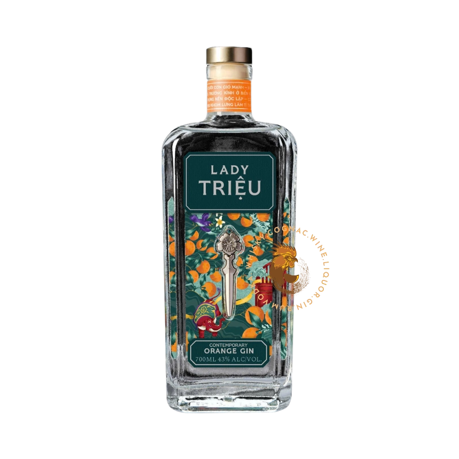 Rượu Gin Việt Nam Lady Triệu Contemporary Orange Gin